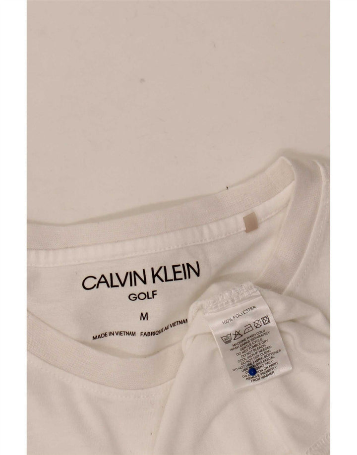 Calvin Klein Haut à manches longues pour homme Blanc moyen Polyester