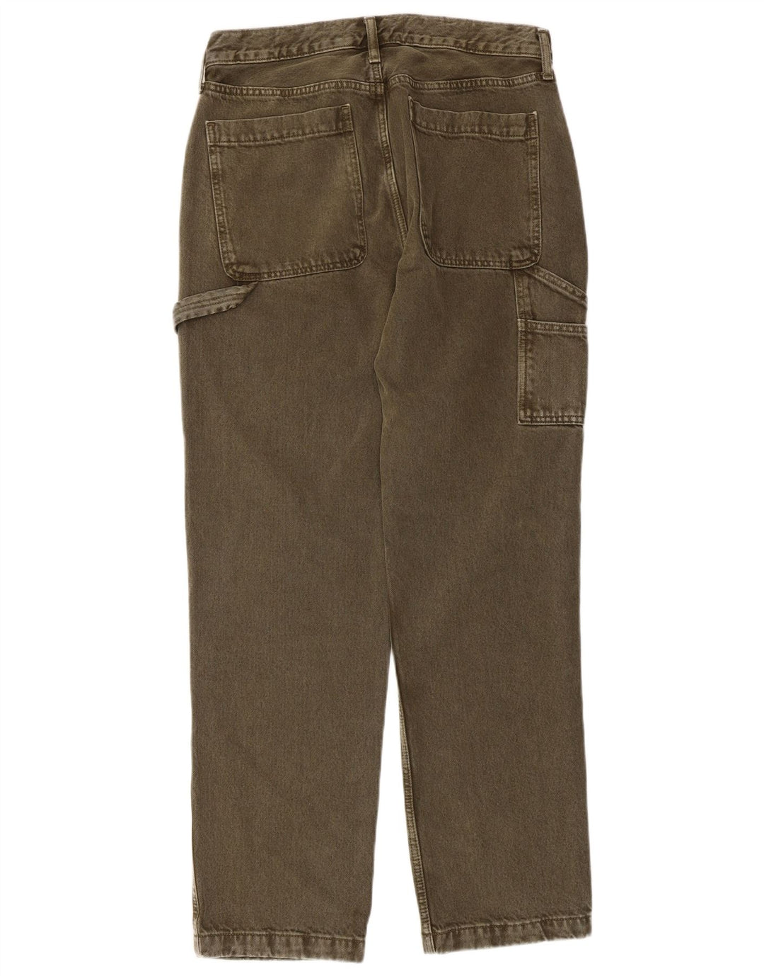 ABERCROMBIE & FITCH Pantalon cargo coupe ample pour homme W32 L32 Kaki années 90