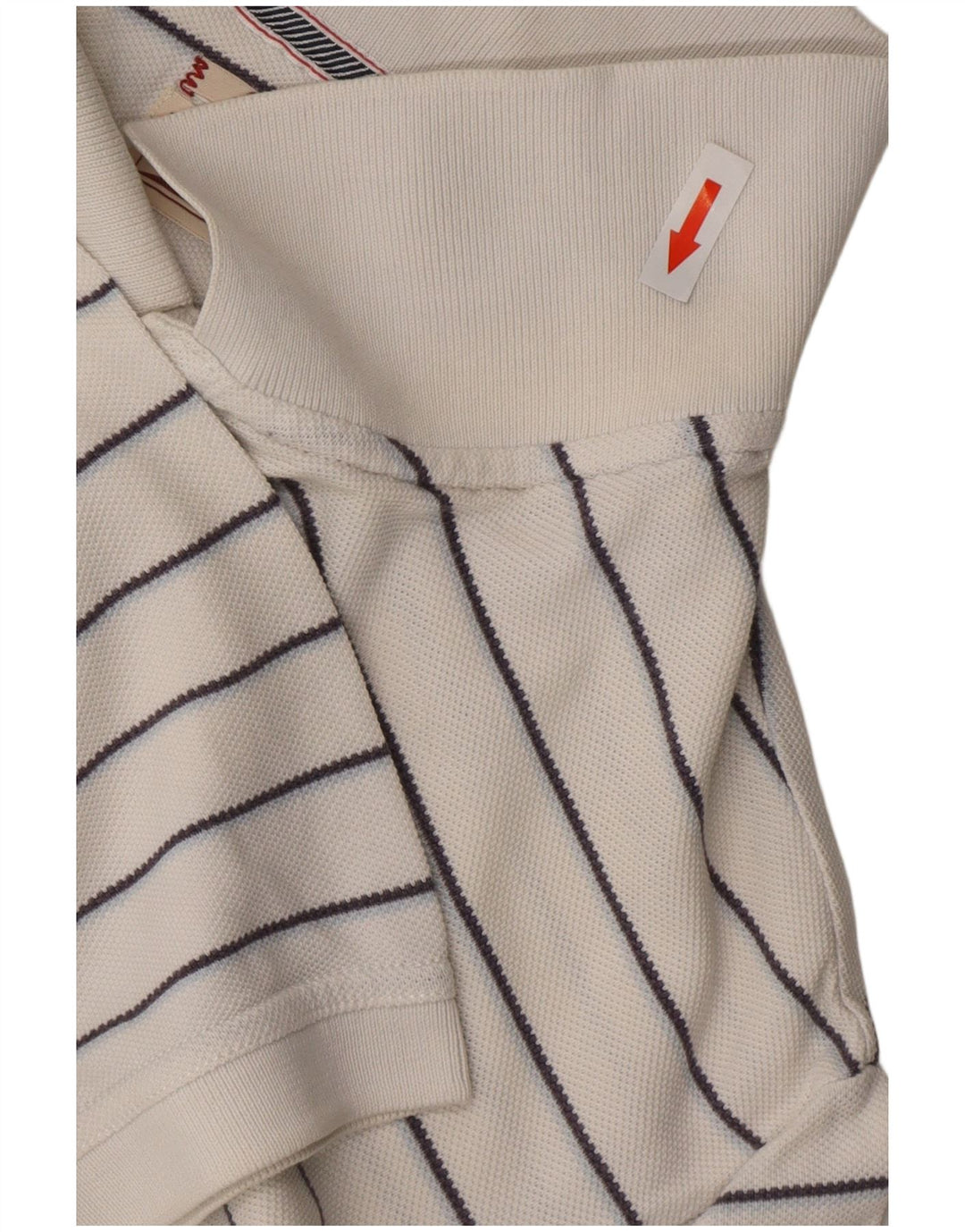 TOMMY HILFIGER Polo Classique Homme Grand Coton Rayé Blanc