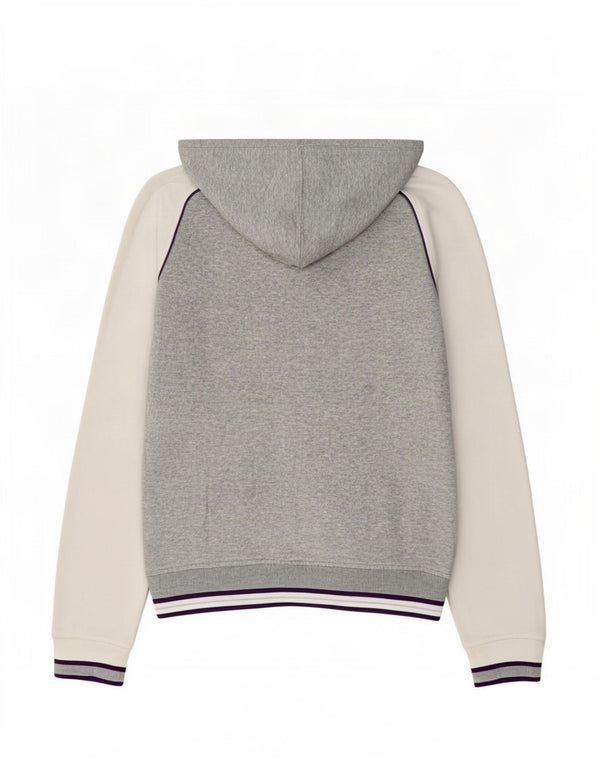 Champion Pull à capuche zippé Heritage Fit pour femme UK 14 Gris moyen