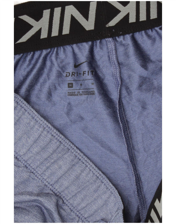 Nike Short de sport Dri Fit pour femme UK 14 Bleu moyen Polyester