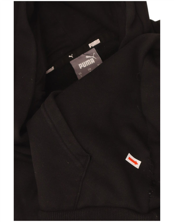 PUMA Mens Graphic Hoodie Jumper Small Black