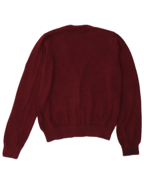 Marks & Spencer Pull Cardigan Fille 9-10 Ans Coton Bordeaux