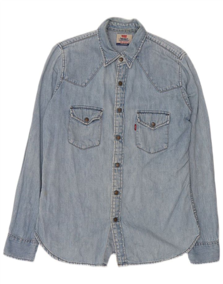 LEVI'S Chemise en Jean Homme Bleu Large Coton