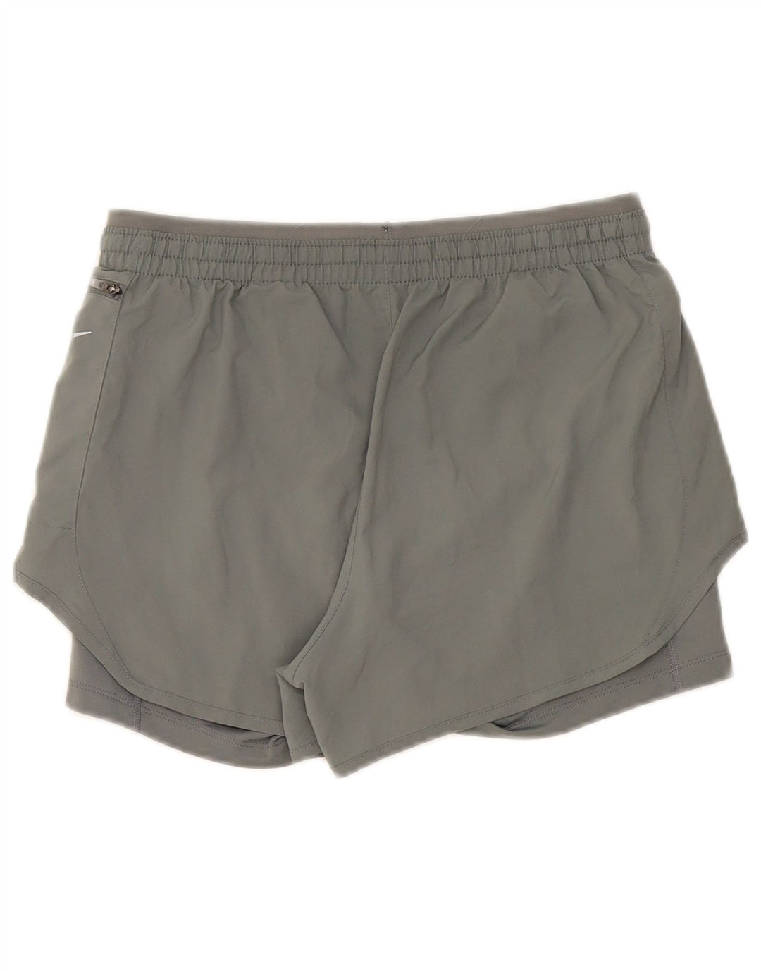 Nike Short de sport Dri Fit pour femme UK 14 Gris moyen Polyester