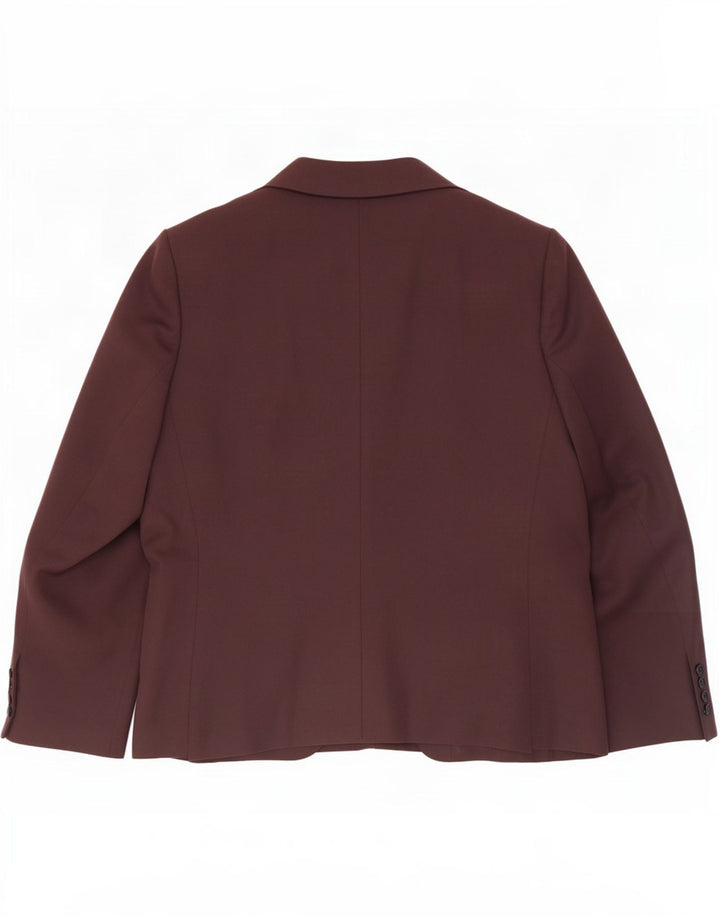 Marks & Spencer Veste blazer à 2 boutons pour femme UK 16 Large Marron Polyester
