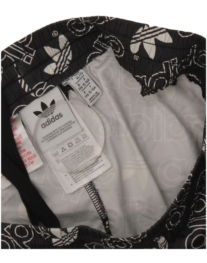 Adidas Short de Sport Graphique Garçon 15-16 Ans Noir Polyester