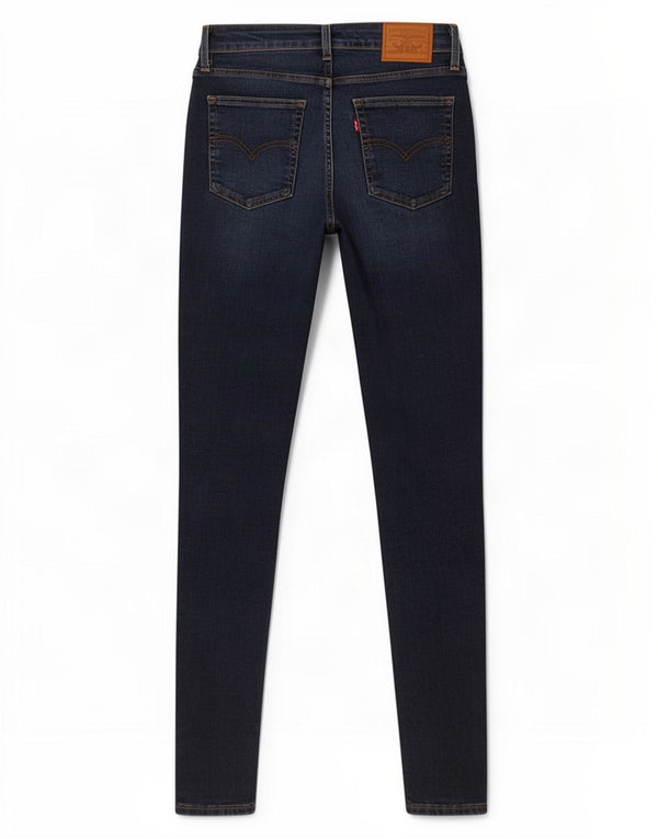 Levi's Jean Skinny Taille Haute 721 Femme W27 L30 Bleu Marine Coton