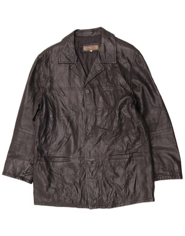 veste en cuir homme vintage UK 38 Medium Black Classic
