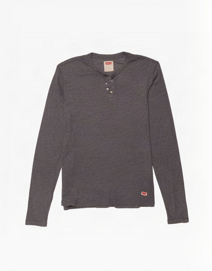 Levi's Top Manches Longues Homme Gris Moyen Coton