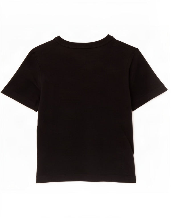 Champion T-shirt court pour femme UK 8 Small Noir Coton