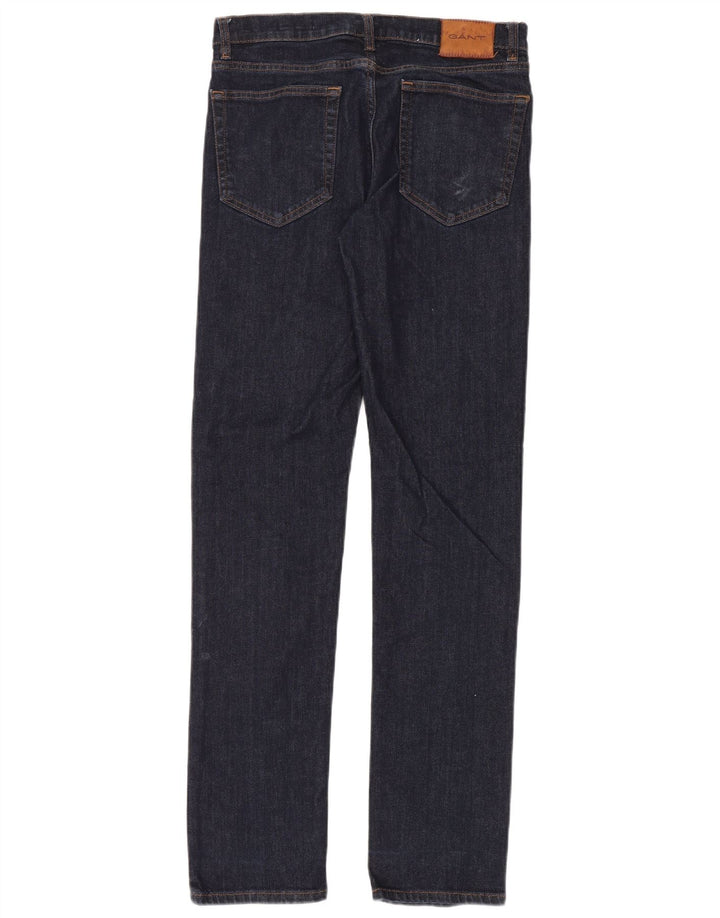 Gant Jean droit coupe droite W32 L34 bleu marine en coton pour homme