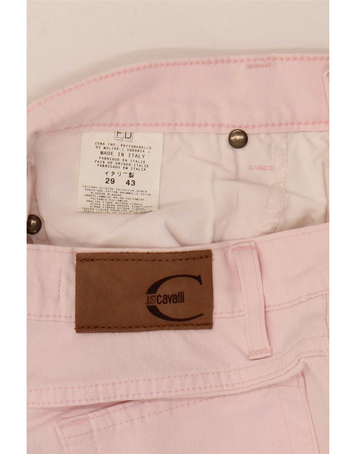 Just Cavalli Jean droit femme W29 L31 coton rose