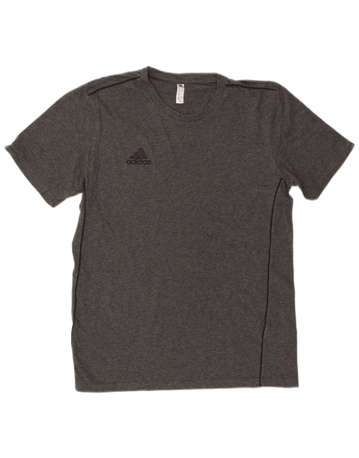 Adidas T-Shirt Homme Gris Moyen Coton