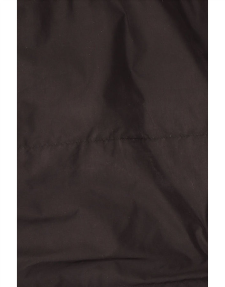 Puma Manteau rembourré à capuche pour homme UK 40 Large Noir Polyester