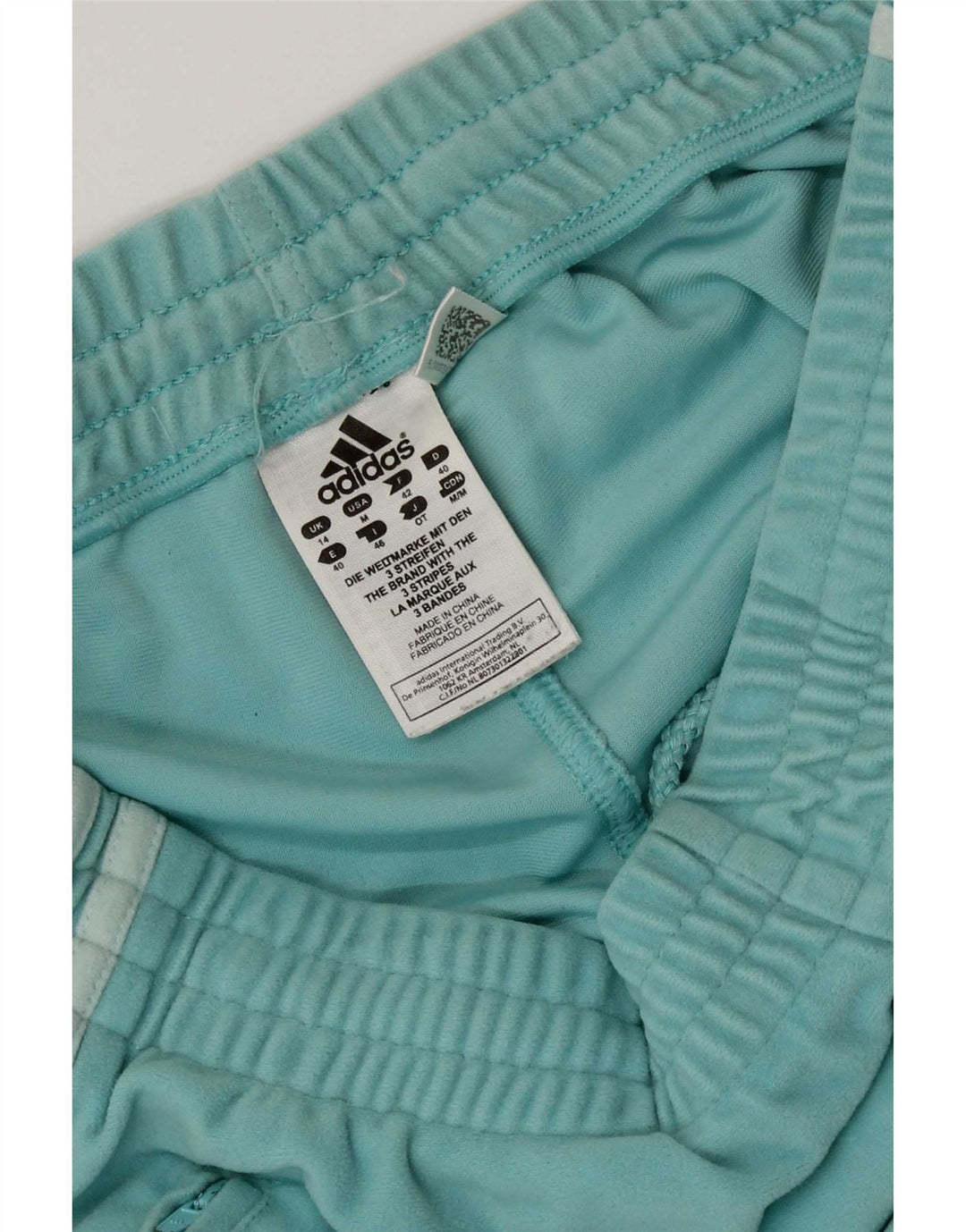 Adidas Pantalon de survêtement pour femme Joggers UK 14 Polyester Turquoise moyen