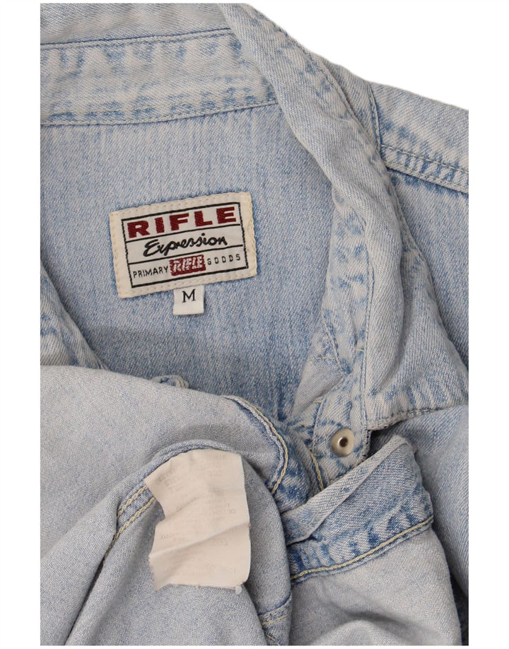 Chemise en jean pour femme Rifle UK 14 Coton bleu moyen