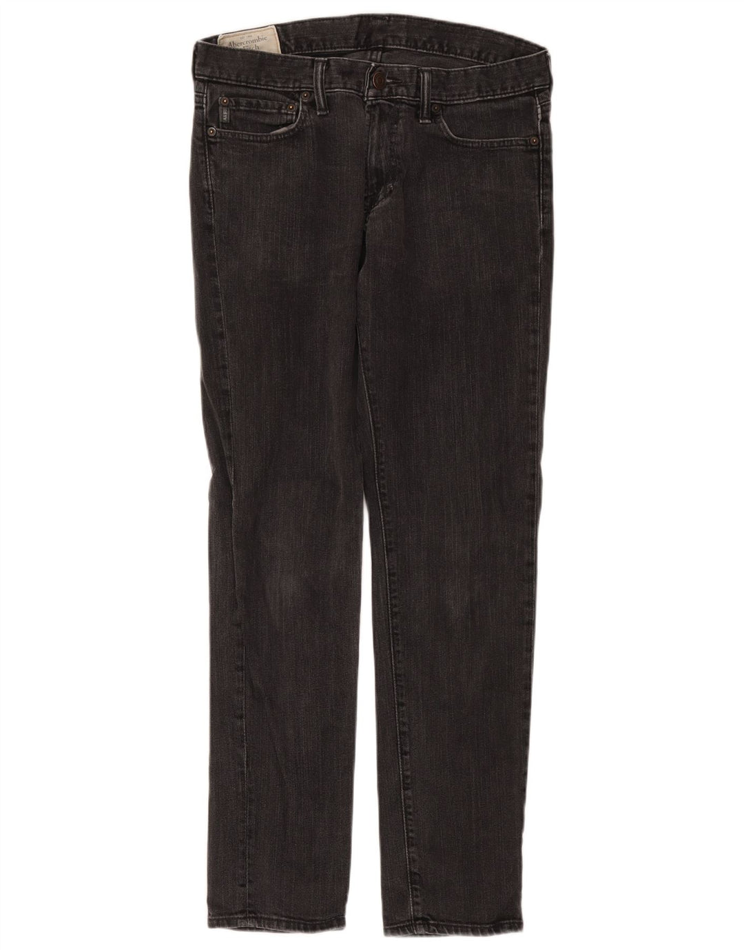 ABERCROMBIE & FITCH Jean slim homme W30 L32 gris coton