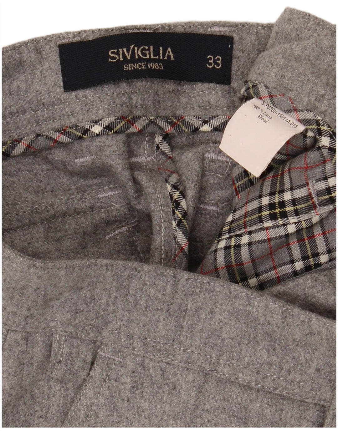 SIVIGLIA Pantalon Cargo Slim Homme W33 L36 Gris Laine
