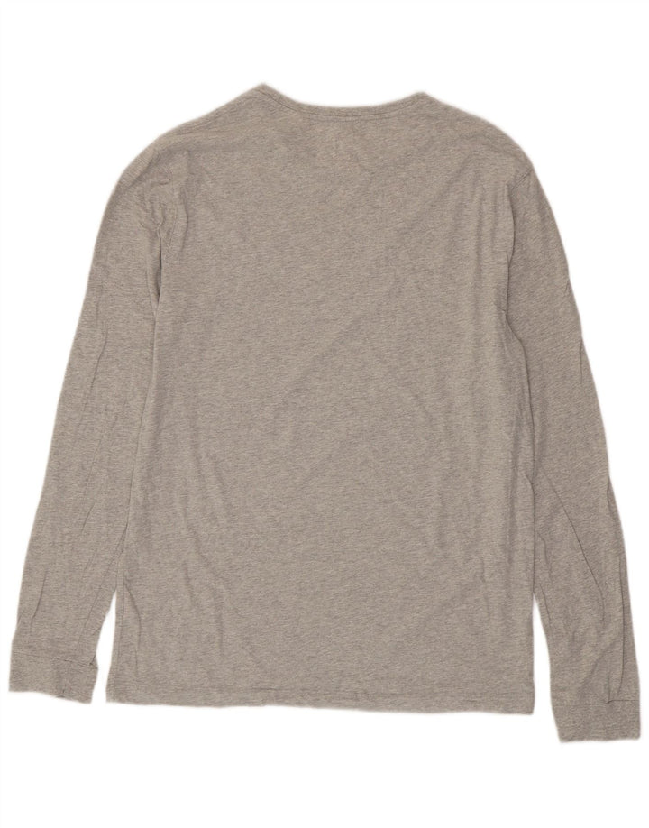 JACK WILLS Haut à Manches Longues Homme Gris Moyen Coton