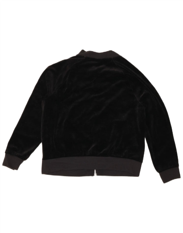 Nike Veste de survêtement surdimensionnée en velours pour femme UK 10 Petit Noir