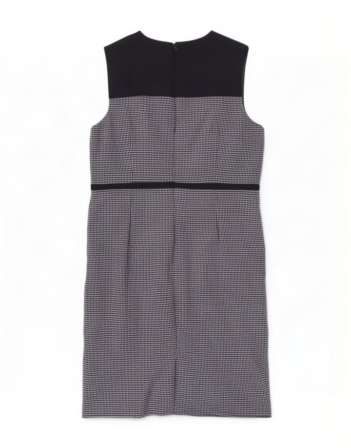 Hobbs Robe fourreau sans manches pour femme UK 18 XL Noir à carreaux Polyester