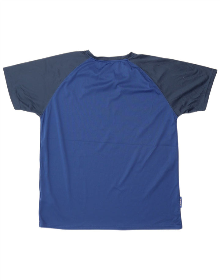 Mountain Warehouse T-Shirt IsoCool Homme XL Bleu Colorblock Polyester