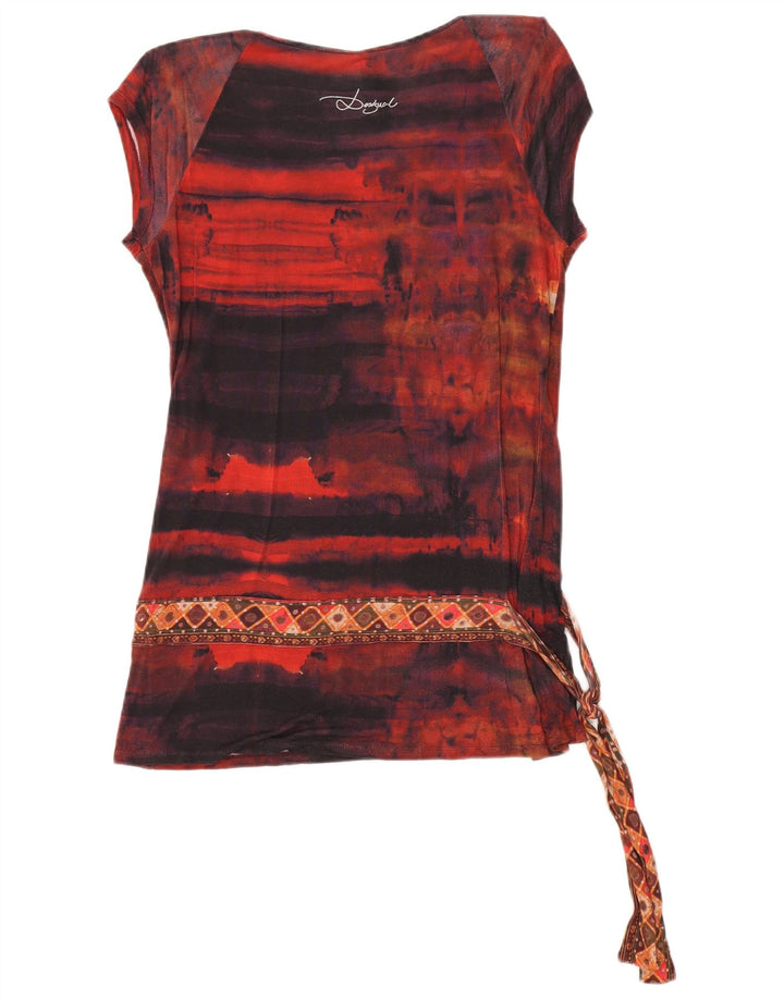 Desigual Chemisier à motif abstrait pour femme UK 18 XL Rouge