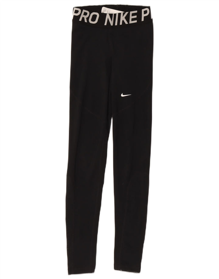 Legging Nike Dri Fit Graphic pour femme UK 4 XS Noir Polyester