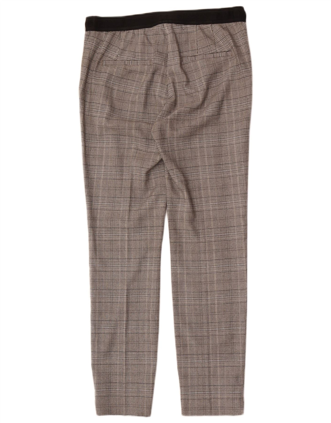 Pantalon Chino Slim Femme Zara Moyen W28 L28 Gris Pied De Poule