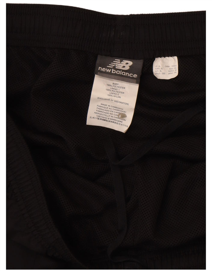 NEW BALANCE Pantalon de survêtement graphique XL Noir Polyester Homme