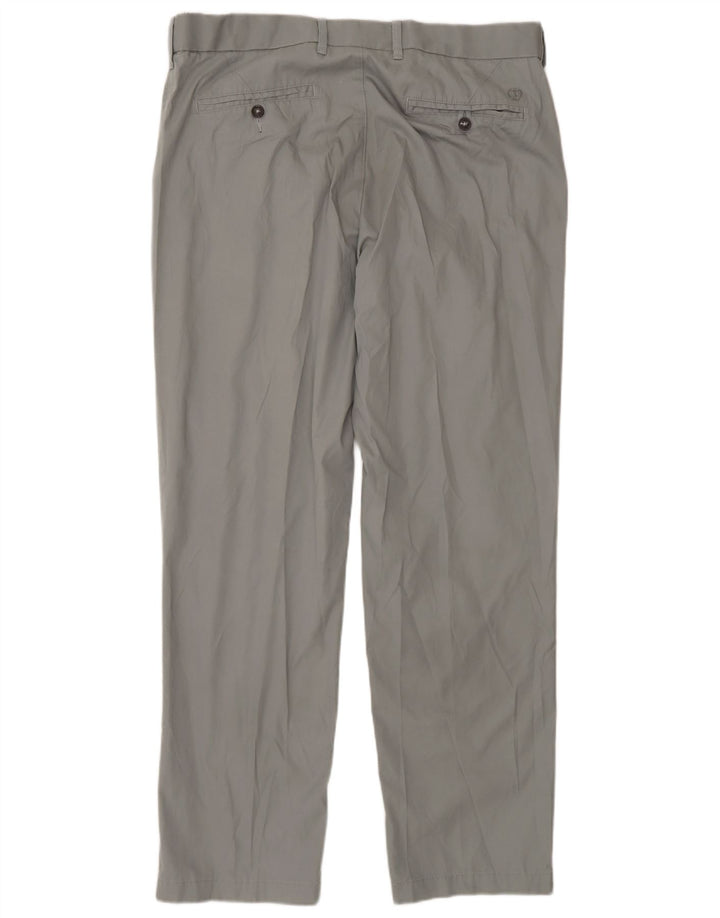 Marks & Spencer Pantalon Chino Regular Homme W36 L31 Gris Coton
