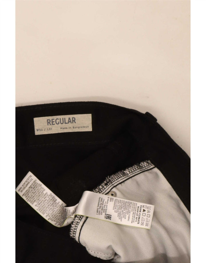Marks & Spencer Jean droit coupe régulière pour homme W32 L31 en coton noir