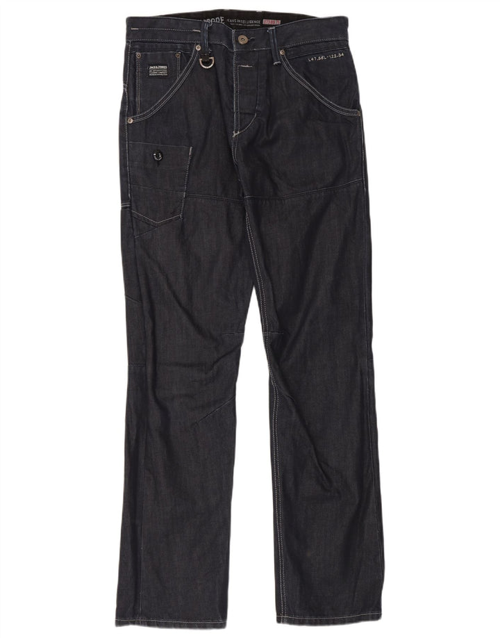 Jack & Jones Jean Cargo Droit W32 L33 Homme Bleu Marine