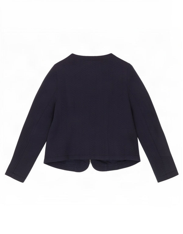 Marks & Spencer Womens Blazer Jacket UK 14 Medium Navy Blue Polyester