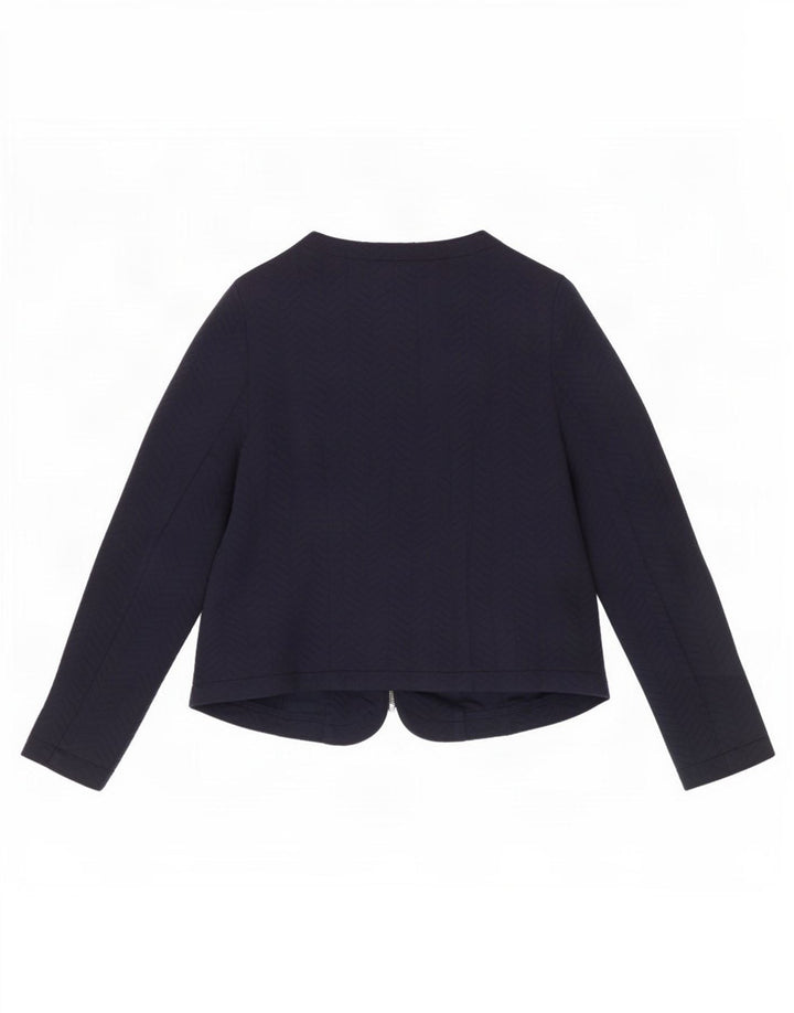 Marks & Spencer Veste Blazer Femme UK 14 Medium Bleu Marine Polyester