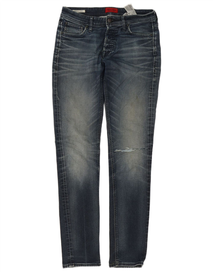 Jack & Jones Jean Slim GLENN Homme W30 L32 Bleu Coton