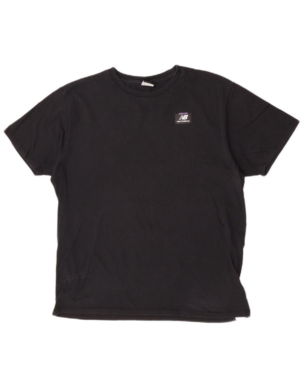 New Balance T-Shirt Graphique Homme Top XL Noir Coton