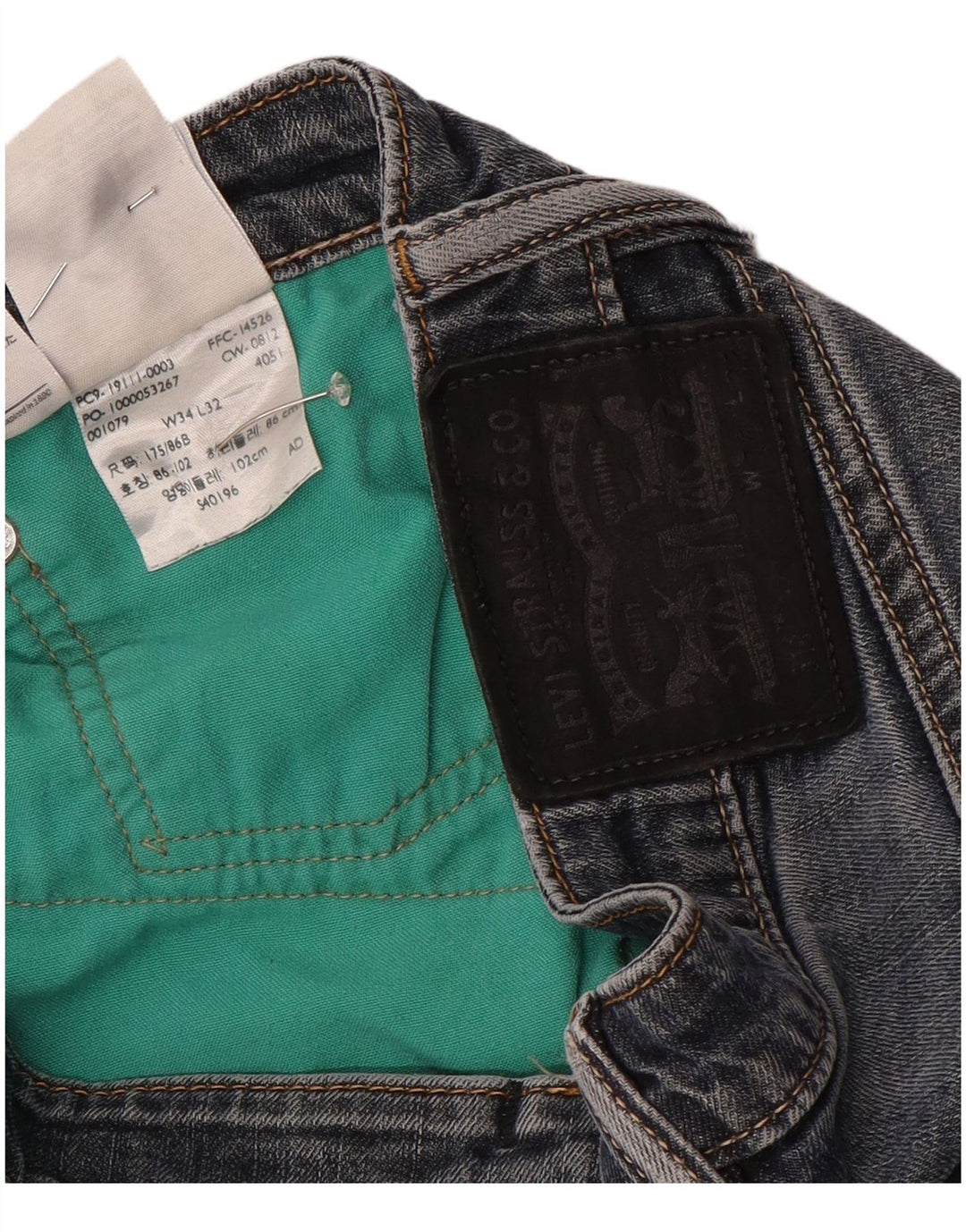 Levi's Jean Slim 511 Homme Bleu W34 L30 Coton