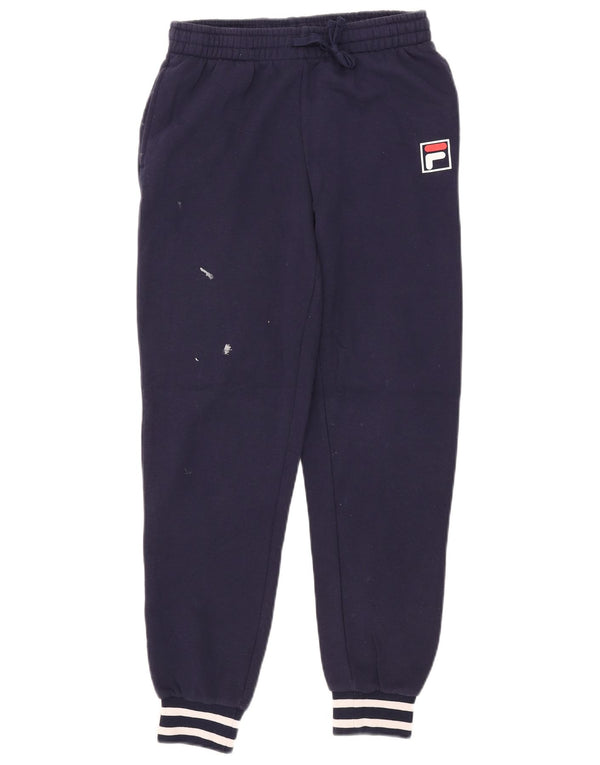 Fila Homme Pantalon De Survêtement Joggers Petit Bleu Marine Coton