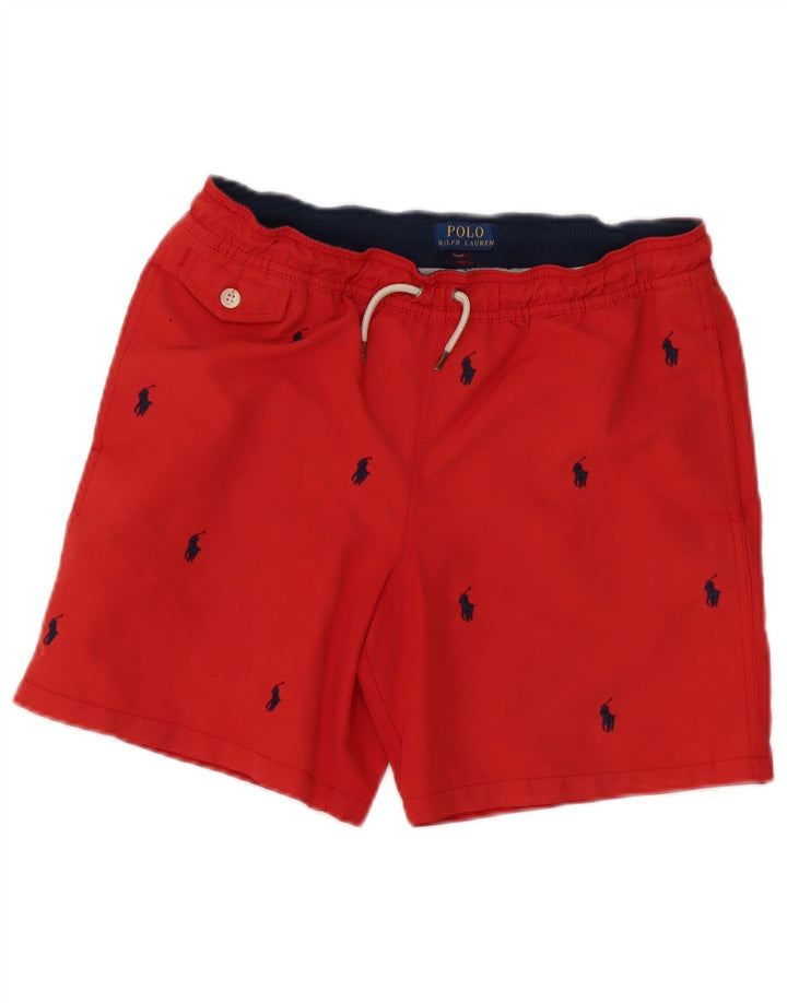 Polo Ralph Lauren Short de bain graphique homme petit rouge polyester