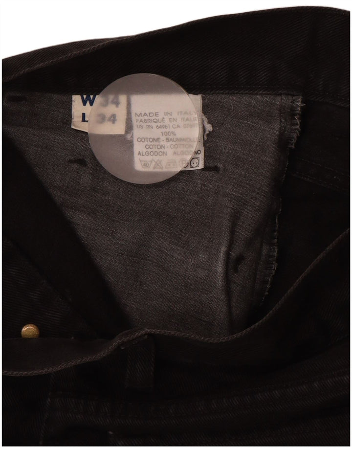 BENETTON Jean droit homme W34 L29 coton noir