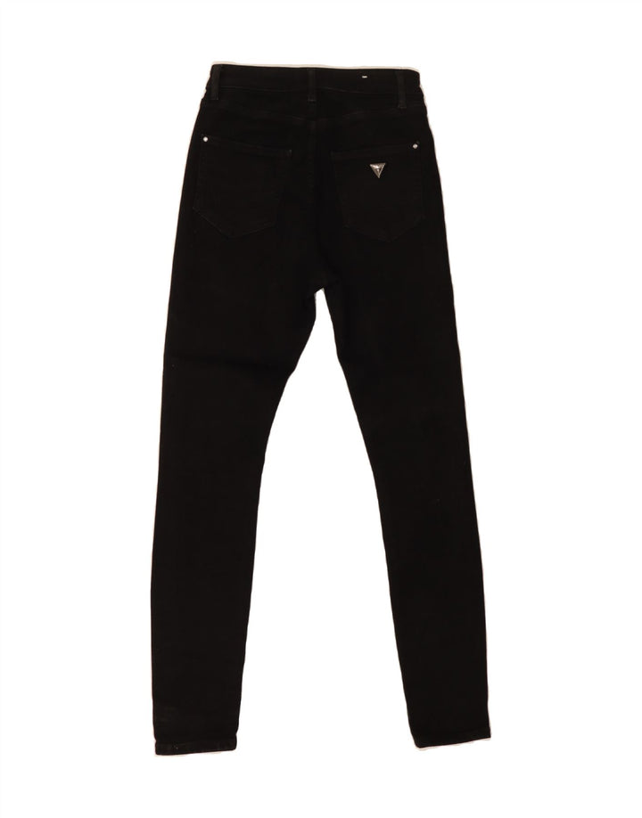 GUESS Womens Skinny Jeans W27 L28 Black Polyester Vintage Guess and Second-Hand Guess from Messina Hembry 
