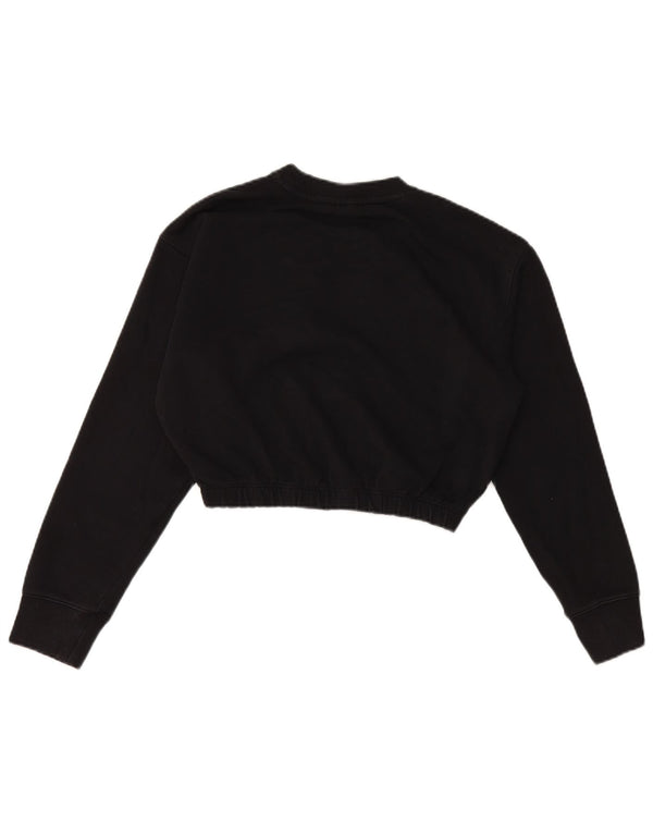 Champion Sweat-shirt court graphique pour femme UK 16 Large Noir