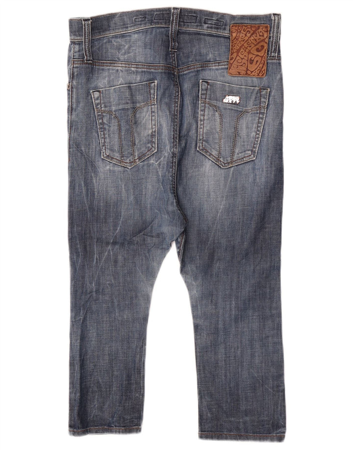 Miss Sixty Jeans Capri Harem Femme W26 L17 Coton Bleu