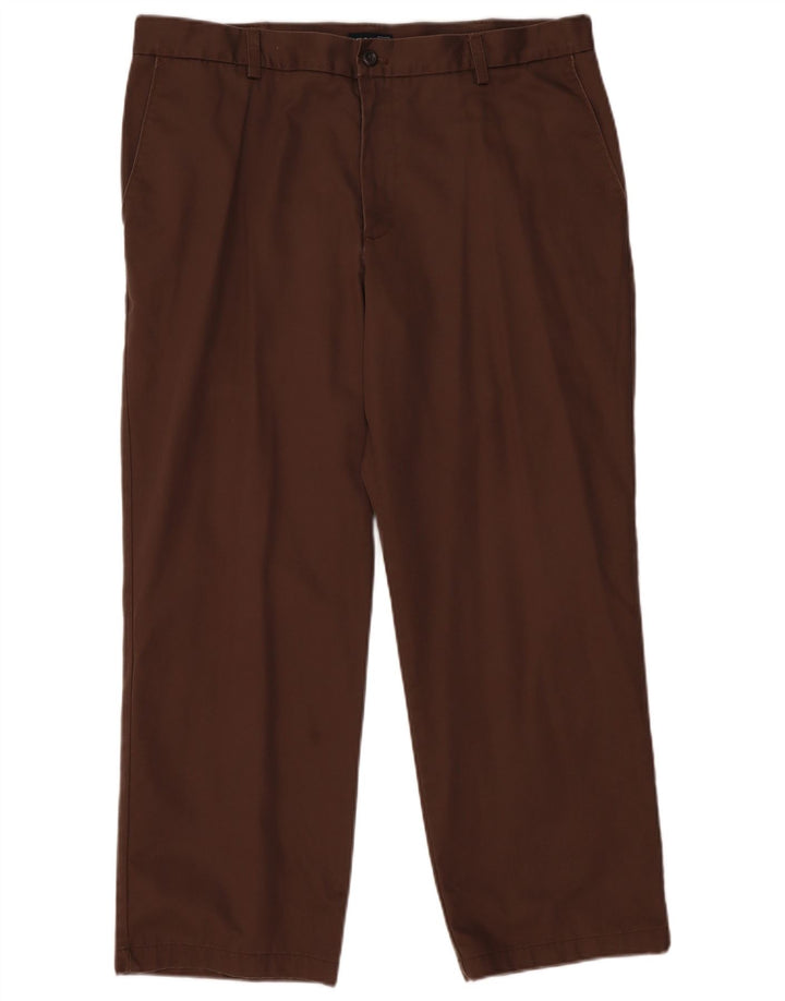 IZOD Pantalon Chino Droit Homme W38 L29 Marron Coton