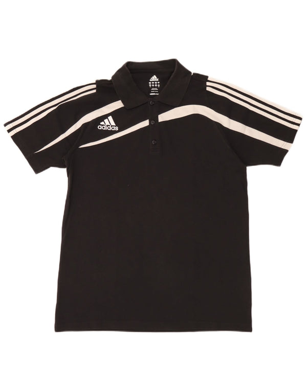 Adidas Polo Homme UK 40/42 Coton Colorblock Noir Moyen