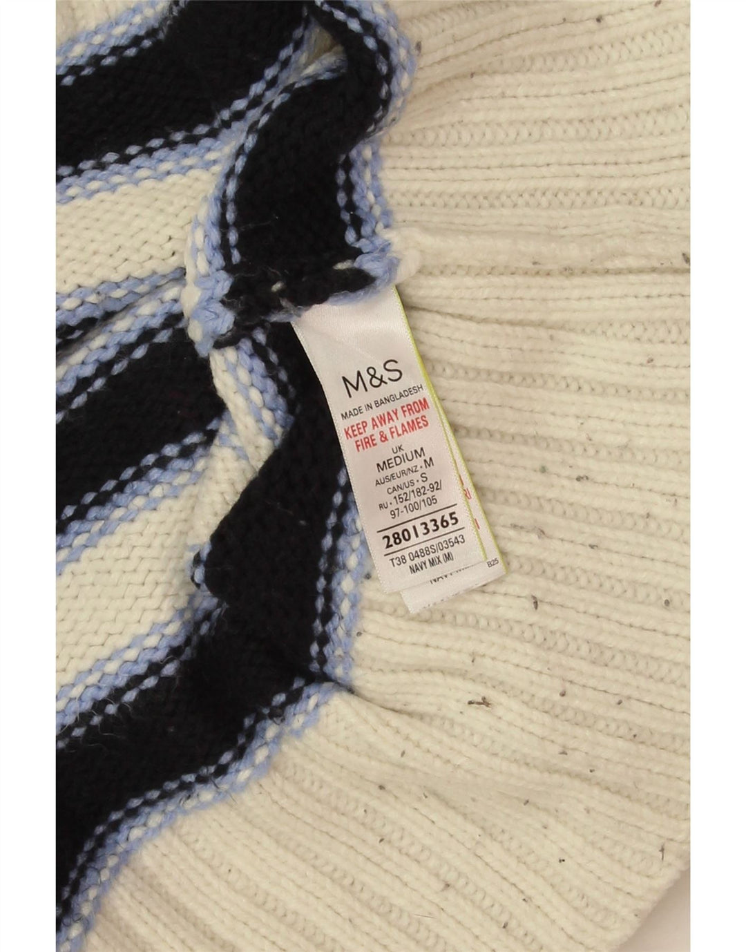 Marks & Spencer Pull col bateau pour femme UK 14 Bleu marine moyen