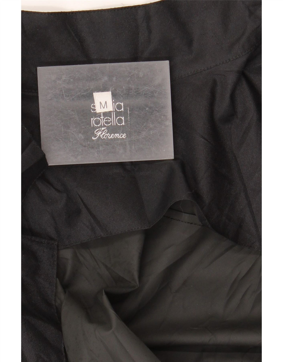 vintage Mens Trench Coat UK 14 Moyen Noir