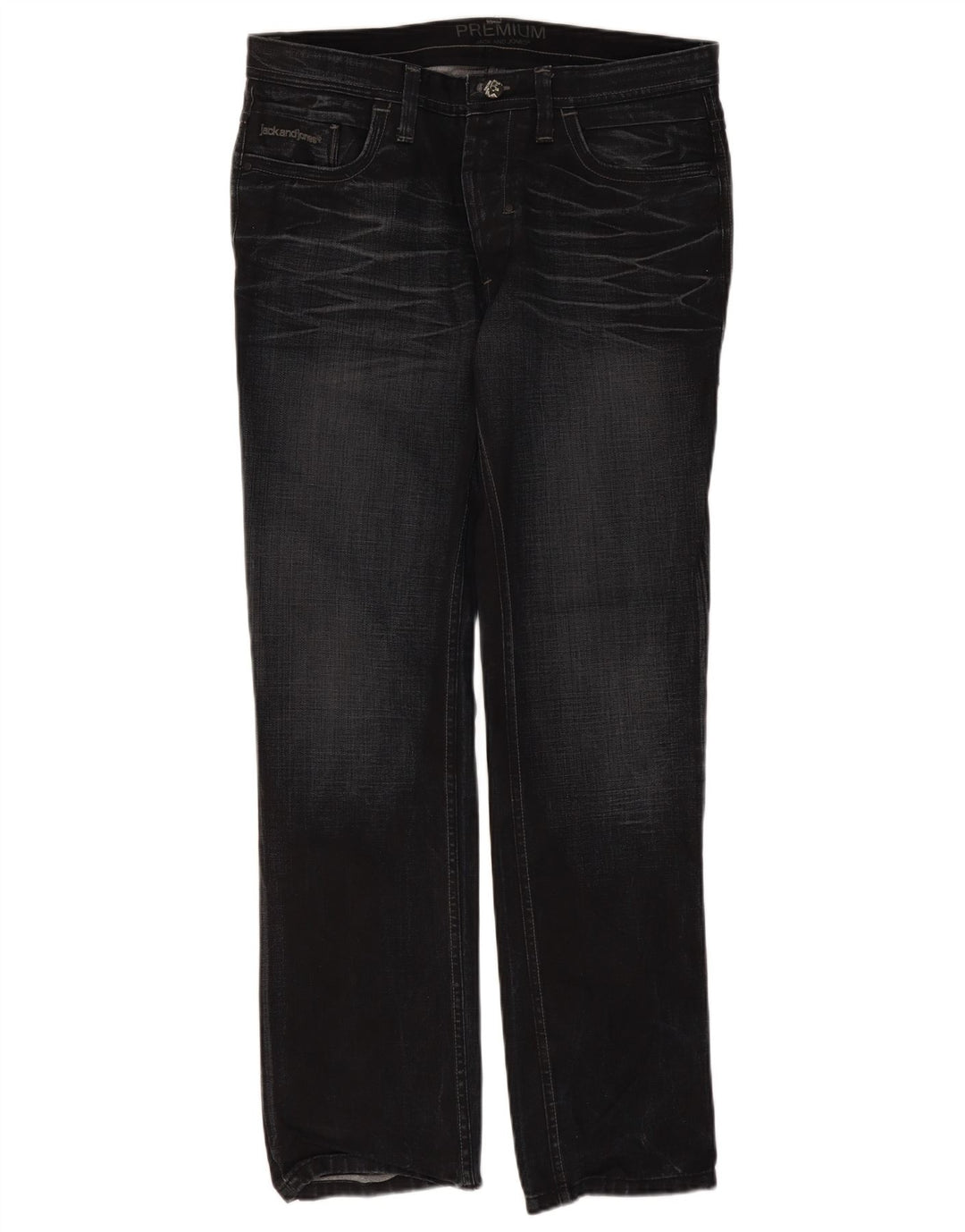 Jack & Jones Jean Droit W36 L34 Homme Noir